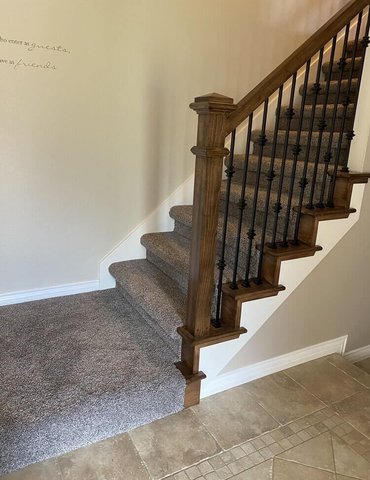 carpet on stairs